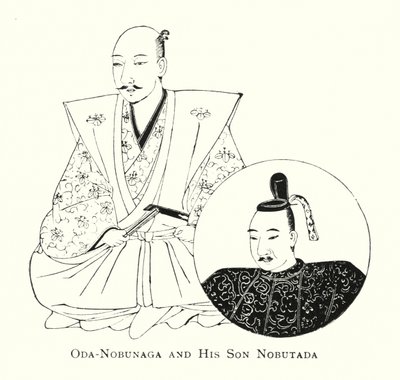 Oda-Nobunaga förslag d Kostnader s Nobutada Mura av Japanese School