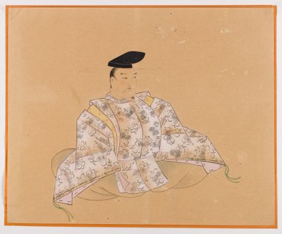 En av Sanjurokkasen, albumblad (bläck på papper) av Japanese School