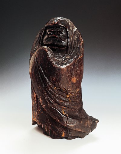 Statyett föreställande Daruma (Bodhidharma, Zens grundare och första patriark) av Japanese School