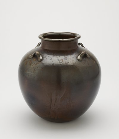 Förvaringsburk för teblad, Imbe, Okayama-prefekturen, Edo-perioden, 1700-1800-talet (keramik) av Japanese School