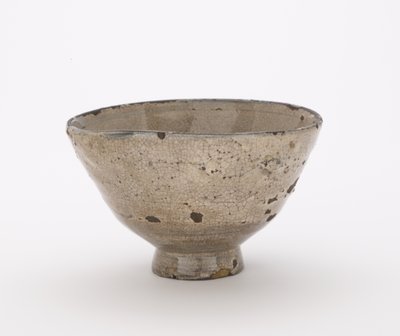 Teskål, eventuellt Hagi ware, Teskål (chawan) av Japanese School