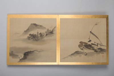 Trettio målningar av fåglar, blommor och landskap, sent 1700-tal (album; siden) av Japanese School