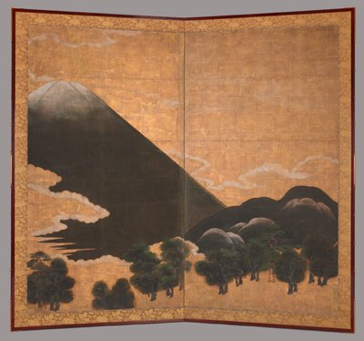 Utsikt över berget Fuji av Japanese School
