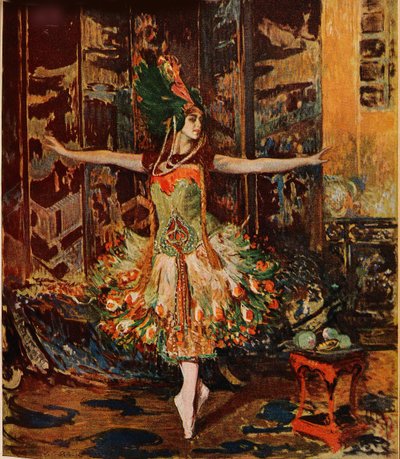 Tamara Karsavina. Omslag till Jugend Magazine, 1914 av Jaques Èmile Blanche