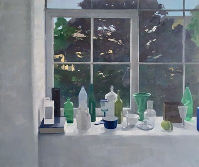 Summer Arrangement, 2020 (olja på duk) av Jason Line