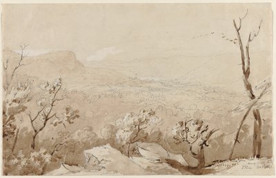 En utsikt från Bald Mountain, Orange County, N. Y., 1843. av Jasper Francis Cropsey