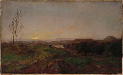 Tidig kvällslandskap av Jasper Francis Cropsey