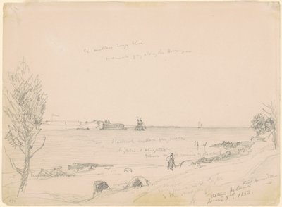 Fort Hamilton, Staten Island av Jasper Francis Cropsey