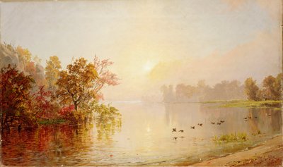 Disig eftermiddag - hösten 1873 av Jasper Francis Cropsey