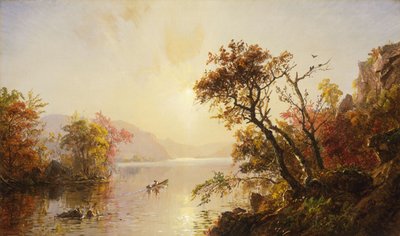 Rodd ut ur en vik, 1878 av Jasper Francis Cropsey