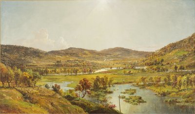 Sidneys slätter med Susquehanna- och Unadilla-flodernas sammanflöde av Jasper Francis Cropsey