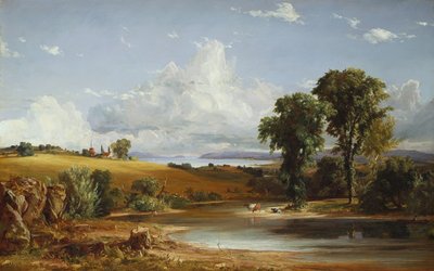 Sommareftermiddag på Hudson, 1852 av Jasper Francis Cropsey