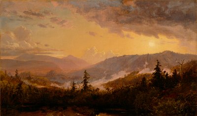Solnedgång efter en storm i Catskill-bergen, c.1860 av Jasper Francis Cropsey