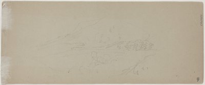 Utsikt över ett berg [verso] av Jasper Francis Cropsey