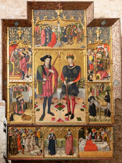 Altartavla (altartavla av de heliga Abdó och Senén) av Jaume Huguet