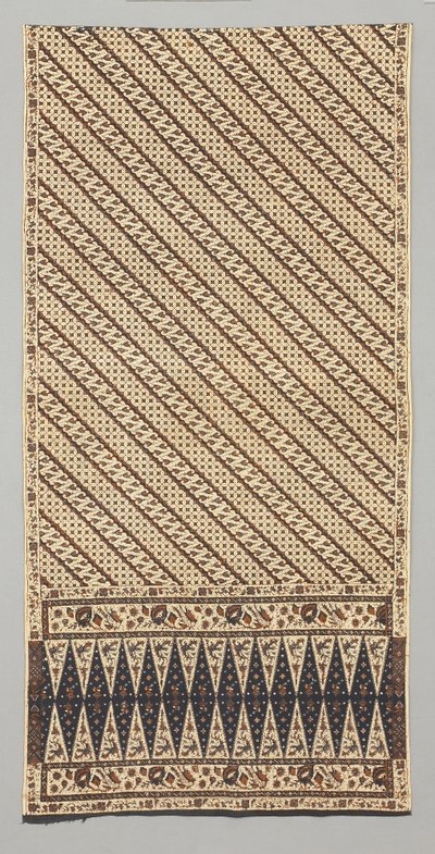 Sarong (tyghuvud) av Javanese School