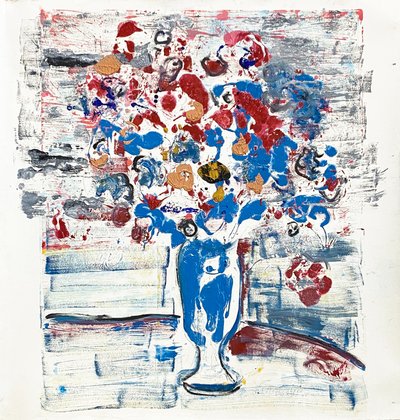 Fleur De Sels No. 34 Serious Walks, 2021 (olja på papper) av Jay Batlle