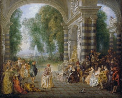 Ballens nöjen av Jean-Antoine Watteau
