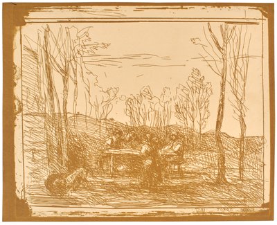 Lunch i gläntan av Jean-Baptiste-Camille Corot