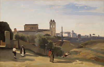 Monte Pincio, Rom av Jean-Baptiste-Camille Corot