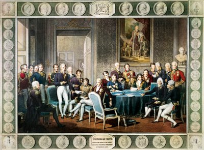 Deltagare vid Wienkongressen 1814-15, Österrike av Jean Baptiste (after) Isabey