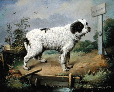 Ett Newfoundland på en banvall av Jean Baptiste Desgrange