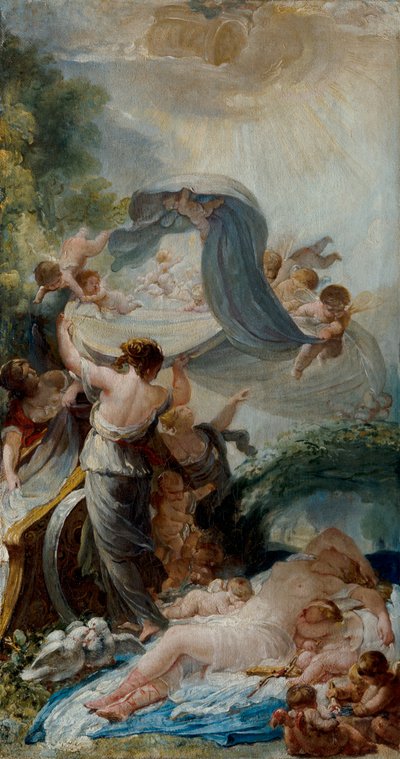 Sovande Venus av Jean-Baptiste Deshays