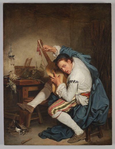 Gitarristen av Jean-Baptiste Greuze