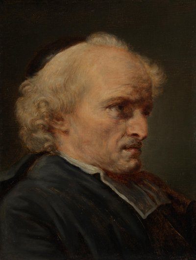 Studie till huvudet av en präst av Jean-Baptiste Greuze