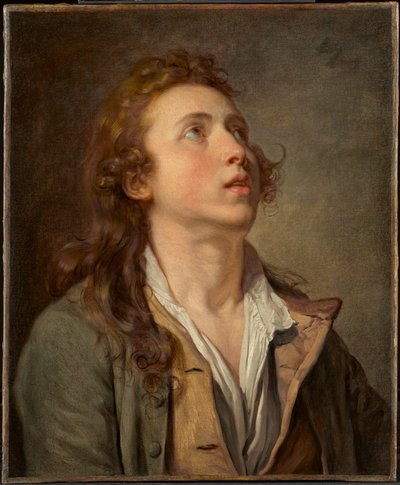 Studie av en ung man av Jean-Baptiste Greuze
