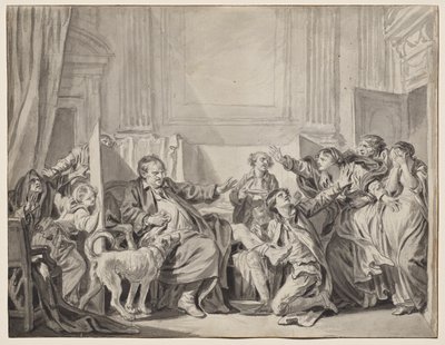 Den skyldiga och ångerfulla dottern av Jean-Baptiste Greuze