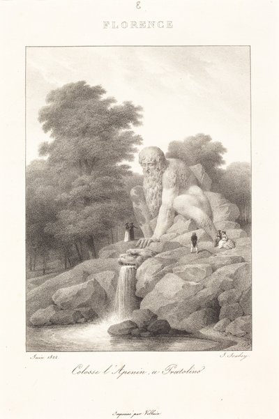 Apenninernas koloss, Pratolino av Jean-Baptiste Isabey