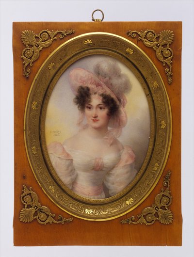 Fru Rufus Prime (Augusta Temple Palmer, 1807-1840) av Jean-Baptiste Isabey