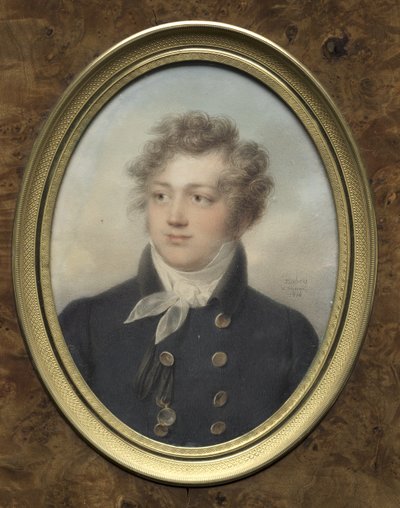 Porträtt av en man, möjligen Alexander I, Rysslands kejsare av Jean-Baptiste Isabey