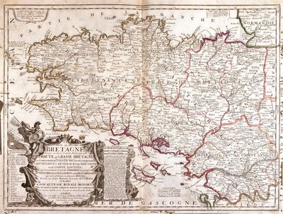 Bretagne, östra Pays-de-la-Loire, Frankrike av Jean Baptiste Nolin