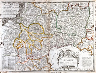 Frankreich (Region: Languedoc-Roussillon, West-Rhône-Alpes, Midi-Pyrénées), Spanien (Gemeinschaft: Katalonien), Andorra, Frankreich von Jean-Baptiste Nolin