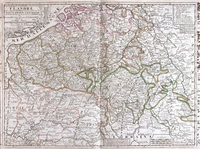 Frankreich (Region: Nord-Pas-de-Calais, Picardie, Champagne-Ardenne, Lothringen, Île-de-France), Belgien, Niederlande (Provinz: Zeeland, Nordbrabant, Limburg), Deutschland (Bundesland: Nordrhein-Westfalen, Rheinland-Pfalz, Saarland), Luxemburg von Jean-Baptiste Nolin