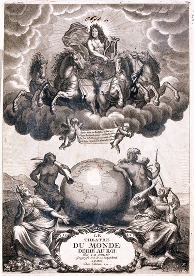 Vorderseite des Buches Le theatre du monde von J von Jean-Baptiste Nolin