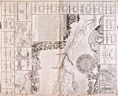 Projekt för att bygga en kommunikationskanal mellan Atlanten och Medelhavet, inklusive en del ungefär mellan Toulouse och Pexiora; i regionerna Midi-Pyrénées och Languedoc-Roussillon, Frankrike av Jean-Baptiste Nolin