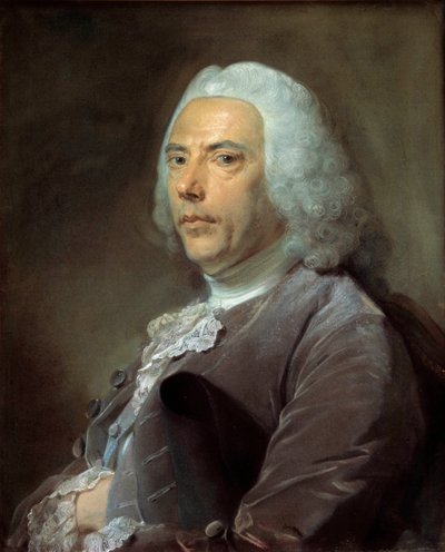 Porträtt av Pierre Bouguer (1698-1758) Ledamot av Vetenskapsakademien, geometri och astronom Målning av Jean-Baptiste Perroneau (Jean Baptiste Perronneau) (1715-1783) 1753, 68 x 57 cm - - Porträtt av Pierre Bouguer (1698 1758) ledamot av Akademien o av Jean Baptiste Perronneau
