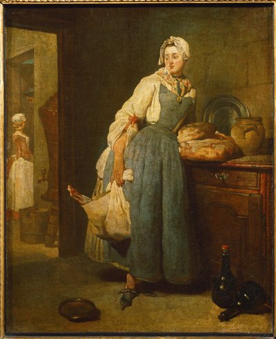 Die Versorgerin von Jean-Baptiste Simeon Chardin