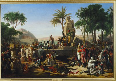 Die französische Armee hält in Syene von Jean-Charles Tardieu