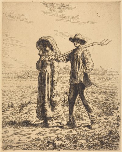 Avfärd till arbetet av Jean-Francois Millet