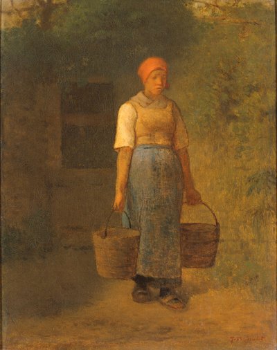 Flicka som bär vatten av Jean-Francois Millet