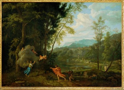 Jupiter och Io (målning på duk) av Jean-Francois Millet