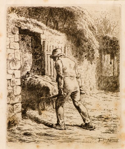 Man med skottkärra av Jean Francois Millet