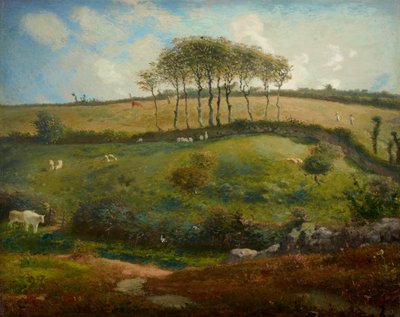 Betesmark nära Cherbourg (Normandie) av Jean Francois Millet