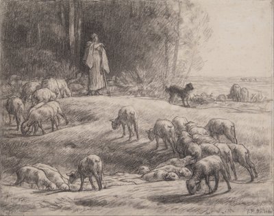 Herden av Jean-Francois Millet