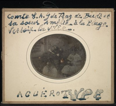 Porträtt av två barn, greve Ernest Andre Gabriel de Traz de Budé och hans syster Amélie av Jean Gabriel Eynard