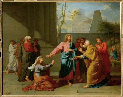 Kristus och den kanaaneiska kvinnan av Jean-Germain Drouais